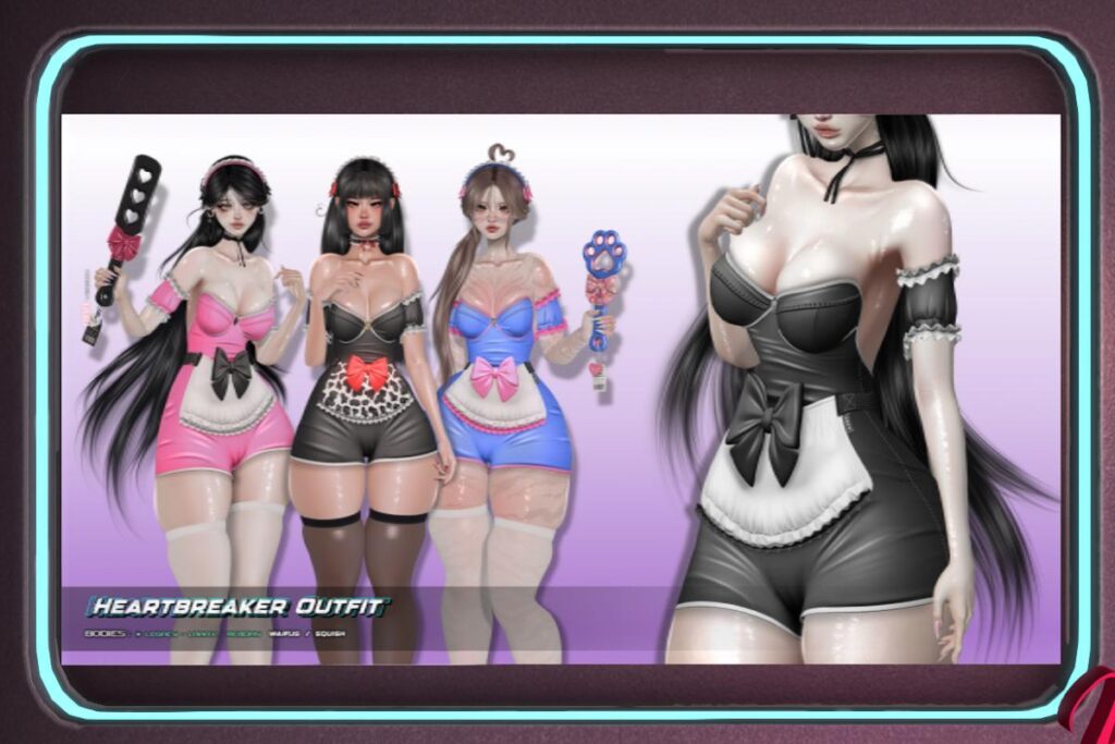 Heartbreaker Outfit - Legacy/MaitreyaX/Reborn/+mods, L$250 each/L$699 FP