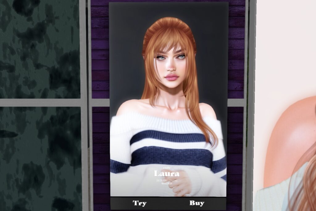 Laura Hair	<a href="http://maps.secondlife.com/secondlife/Exile/140/100/24" target="_blank">Teleport</a>