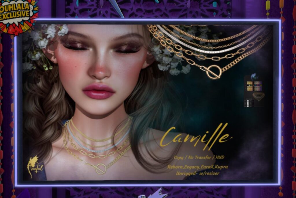 Camille Necklace - Inithium/Legacy/MaitreyaX/Reborn/Unrigged, L$229