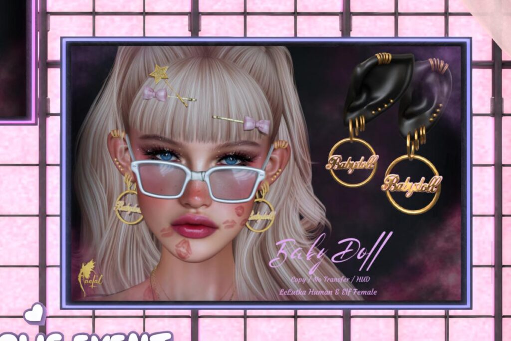 Baby Doll Earrings - Evo X, L$199