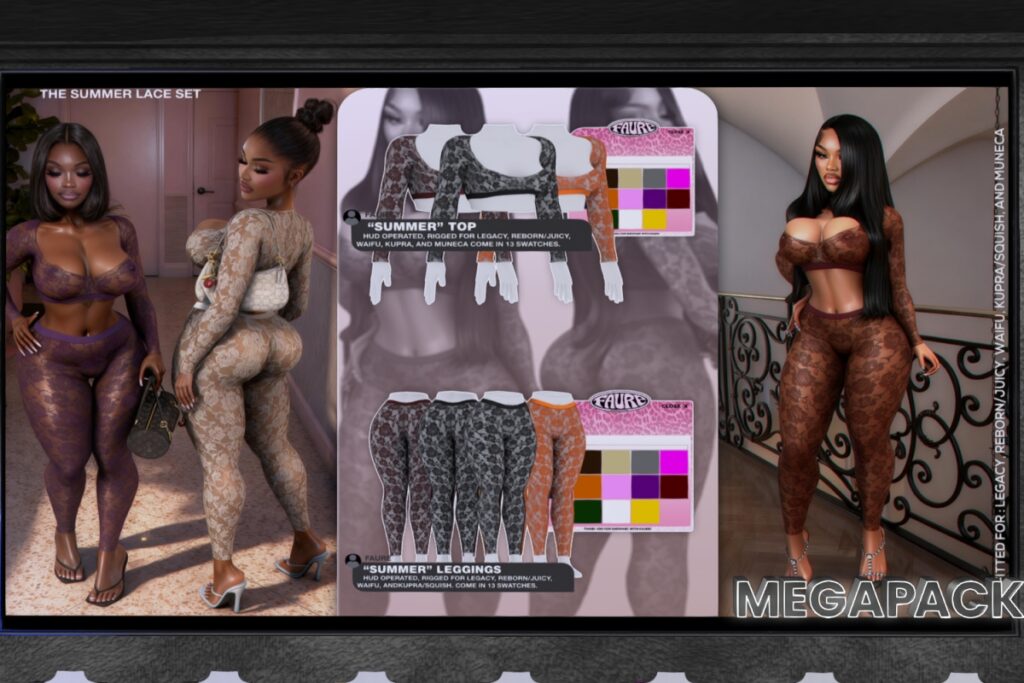 Summer Top - Inithium/Legacy/Reborn/Yentements/+mods, L$225-L$299 each/L$825-*L$1099 each FP/L$1275-L$1699 MP