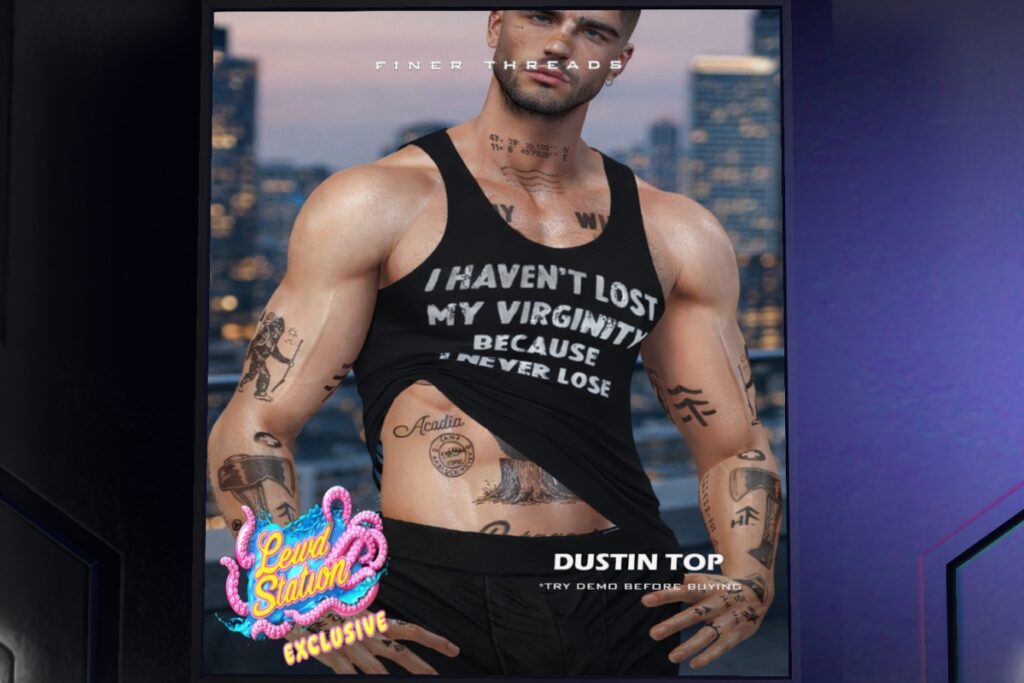 Dustin Top - Gianni/Jake/Legacy/+mods, L$279 each/L$999 FP