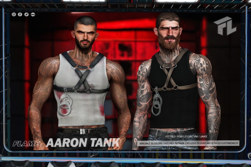Aaron Tank - Jake/Legacy, L$269 each/L$999 FP