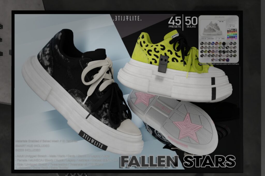 Fallen Stars - See ad for fits, L$299 each/L$1899 FP