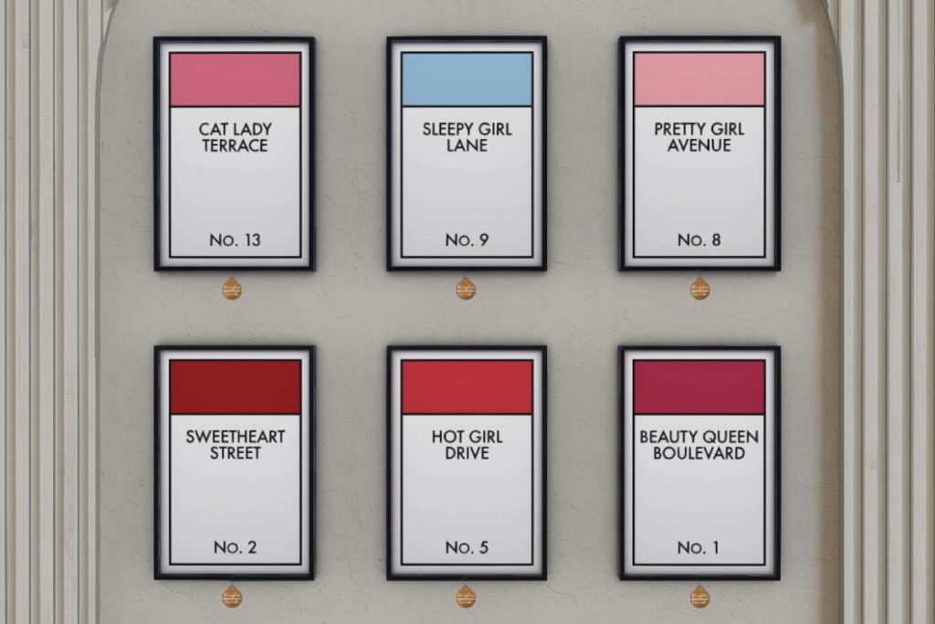 Address Print, L$50 each/L$175 FP