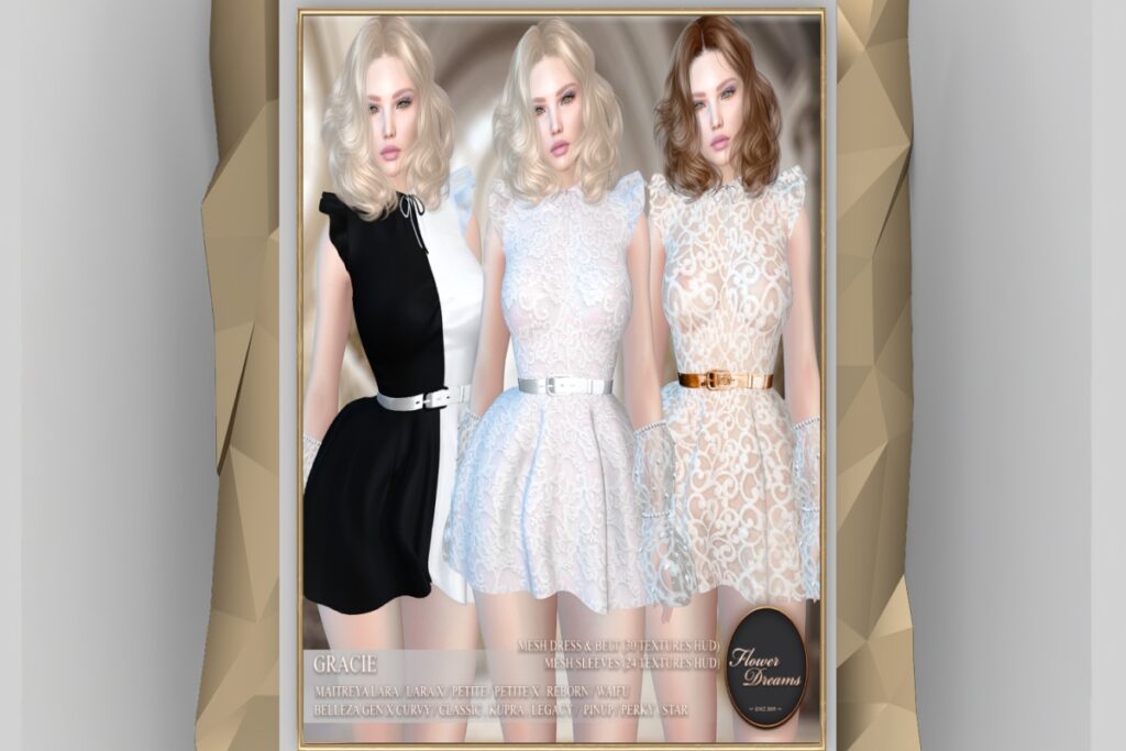 Gracie Dress - GenX/Inithium/Legacy/Maitreya/Reborn/Star/+mods, L$300