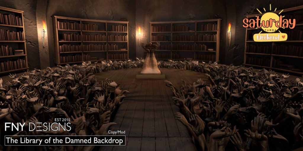 The Library of the Damned Backdrop	<a href="http://maps.secondlife.com/secondlife/Fallen%20New%20York/119/135/2154" target="_blank">Teleport</a>