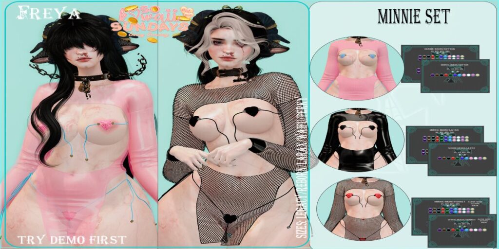 Minnie Set - Legacy/MaitreyaX/Reborn/+mods	<a href="https://maps.secondlife.com/secondlife/Daisy/26/29/1167" target="_blank">Teleport</a>