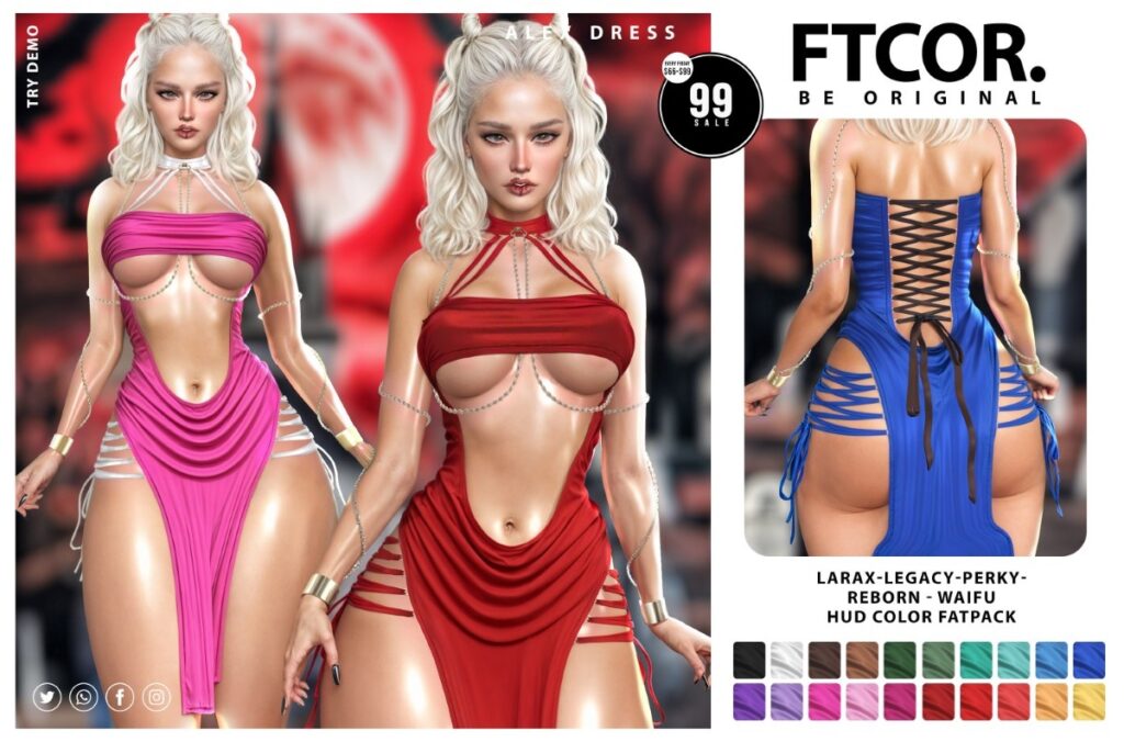 Alex Dress - Legacy/MaitreyaX/Reborn/+mods	<a href="http://maps.secondlife.com/secondlife/Vardor/67/129/21" target="_blank">Teleport</a>