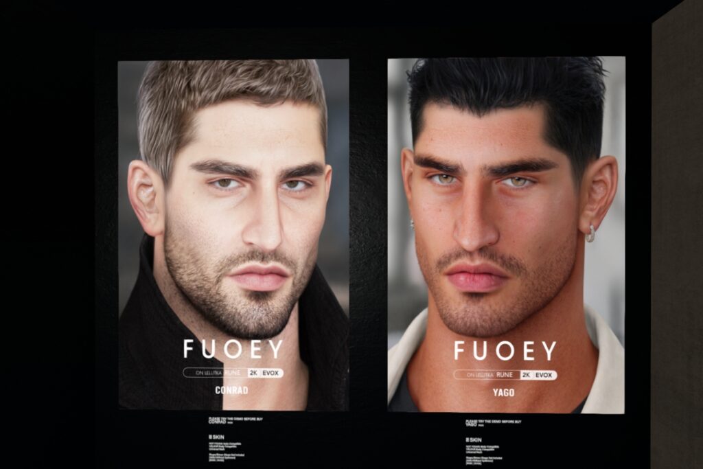 Conrad Skin - EvoX, L$900 each/L$10000 FP | Yaggo Skin - EvoX, L$900 each/L$10000 FP