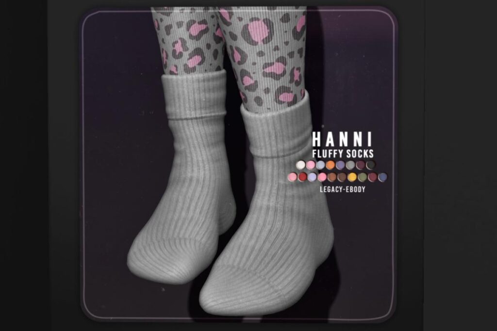 Hanni Fluffy Socks - Legacy/Reborn, L$399