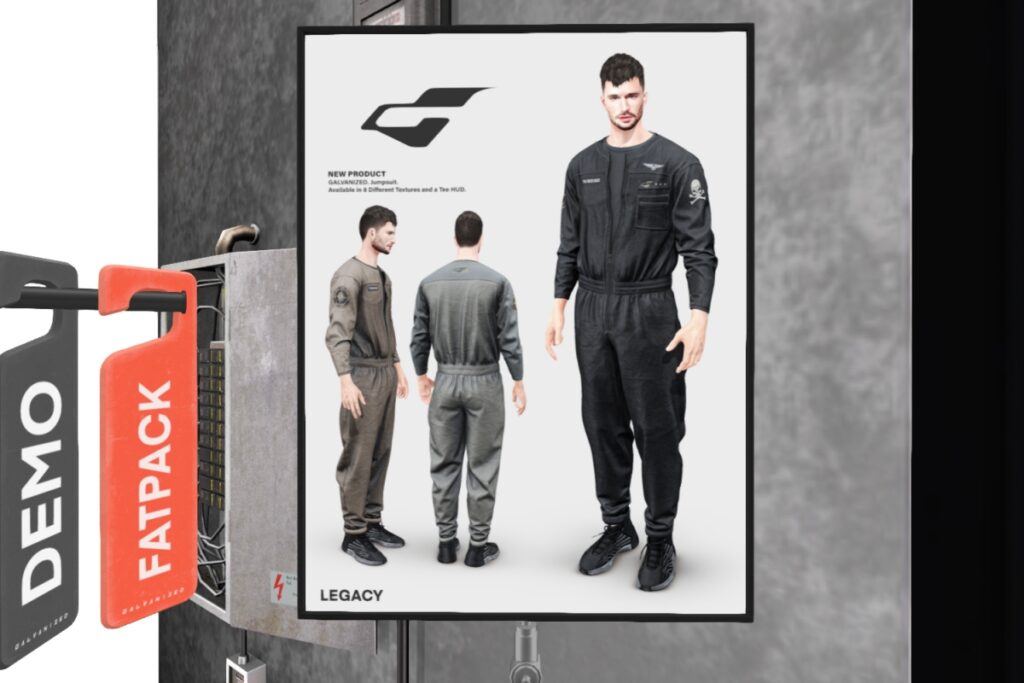 Jumpsuit - Legacy, L$299 each/L$1299 FP