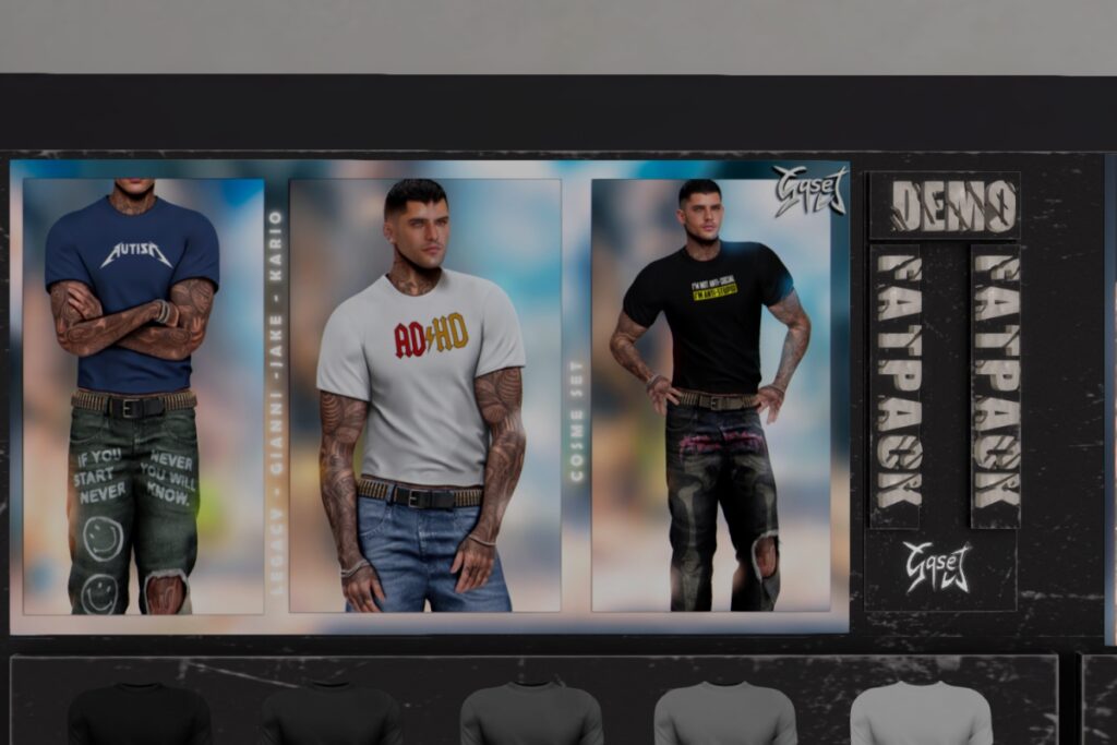 Cosme Set - Gianni/Jake/Kario/Legacy, L$279 each/L$1799 each FP