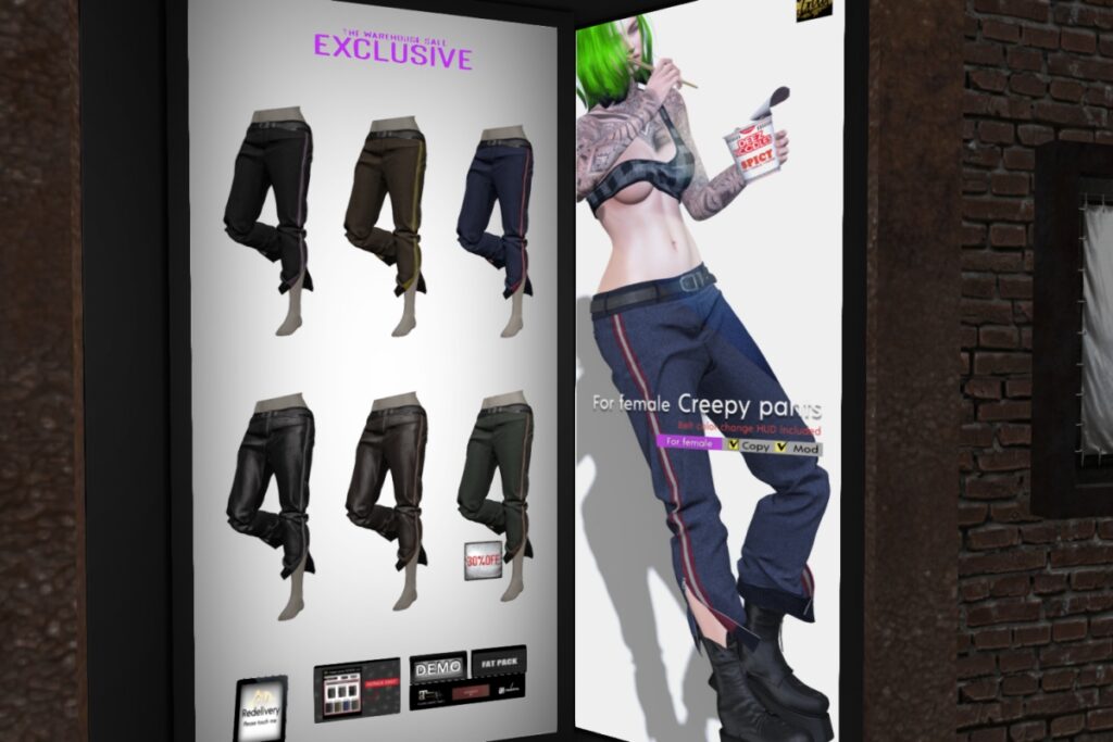 Creepy Pants - Legacy/MaitreyaX, L$168 each/L$1200 FP