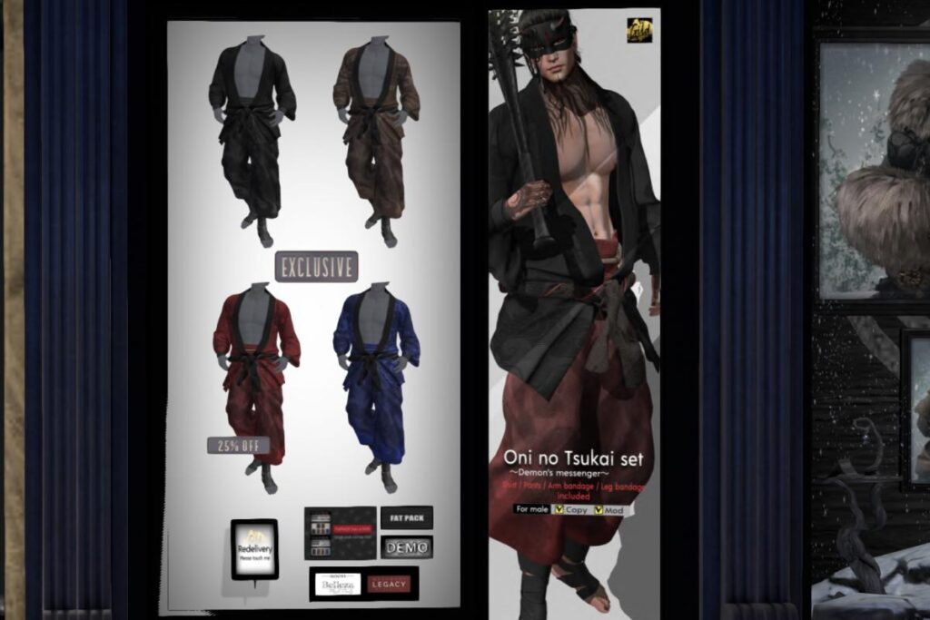 Oni no Tsukai Set - Jake/Legacy, L$420 each/L$1200 FP