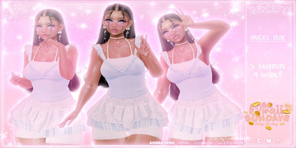 Angel Bae Animations	<a href="http://maps.secondlife.com/secondlife/Zodiac/207/43/601" target="_blank">Teleport</a>