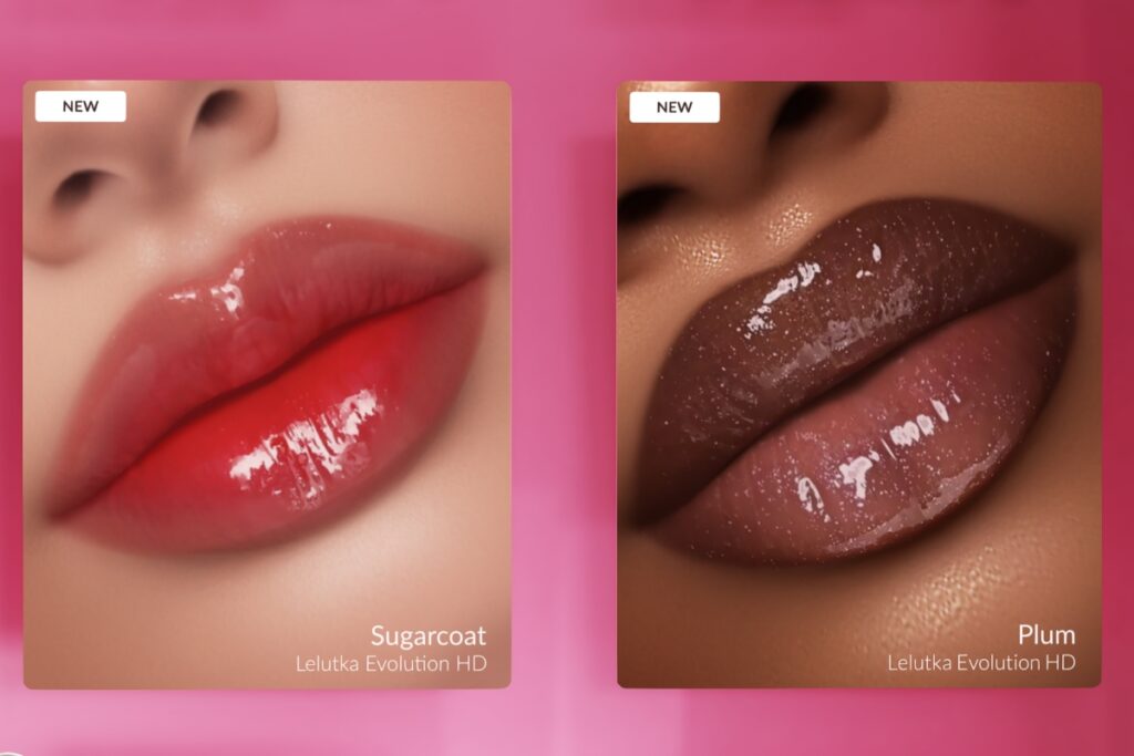 Sugarcoat Lipstick &amp; Plum Lipstick - EvoX, L$330 each FP
