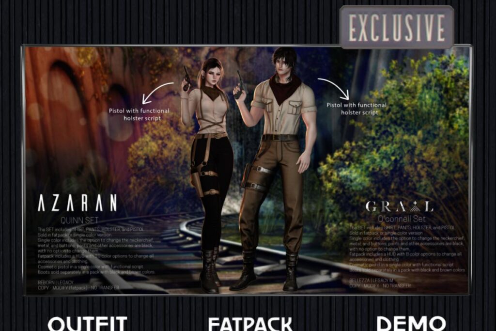 O'Connel Set - Jake/Legacy, L$349 each/L$1899 FP | O'Connel Boots - Jake/Legacy, L$299