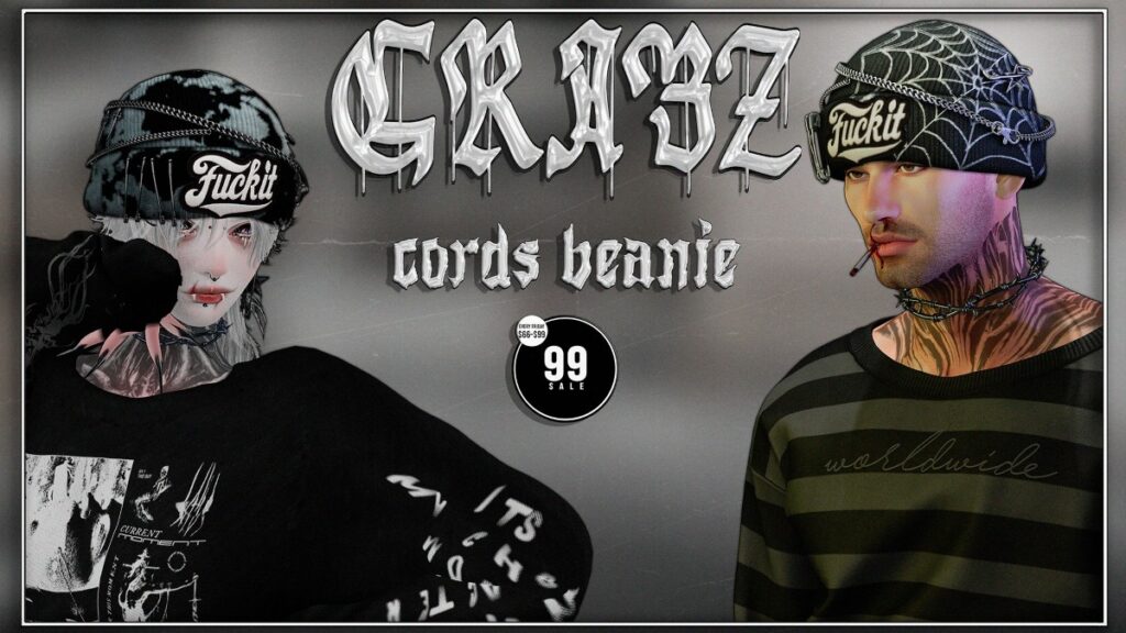 Cords Beanie	<a href="http://maps.secondlife.com/secondlife/Amor%20Island/237/153/1002" target="_blank">Teleport</a>