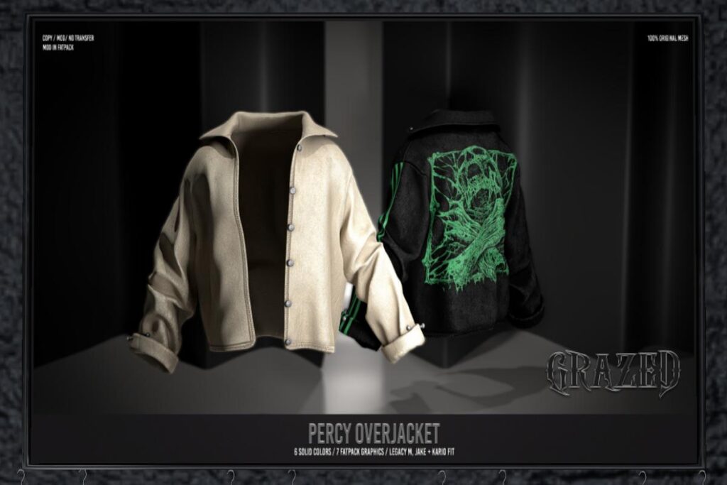 Percy Jacket - Jake/Kario Fit/Legacy, L$299 each/L$1299 FP