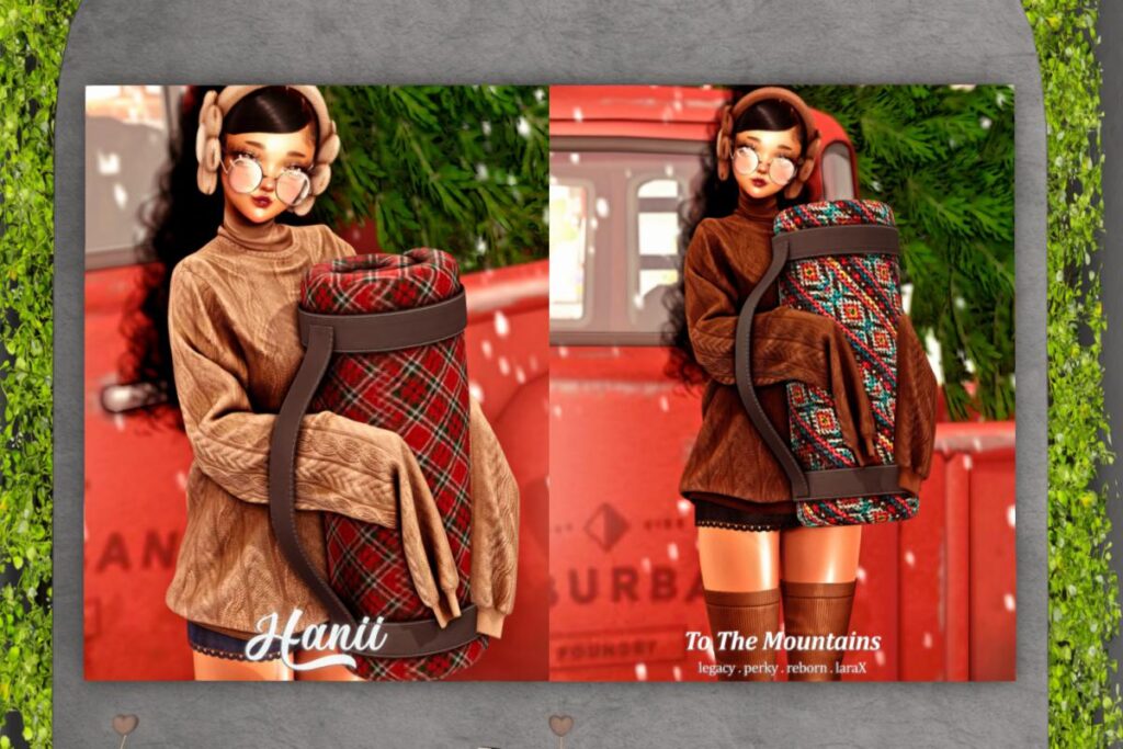 To The Mountains Sweater, Skirt, &amp; Sleping Bag - Legacy/MaitreyaX/Reborn/+mods, L$250-L$299 each/L$999-L$1299 each FP