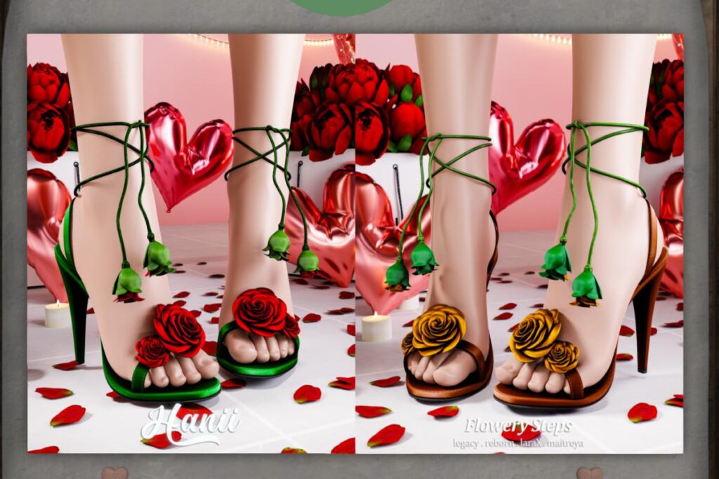 Flowery Steps - Legacy/Maitreya/Reborn/+mods, L$299 each/L$999 FP