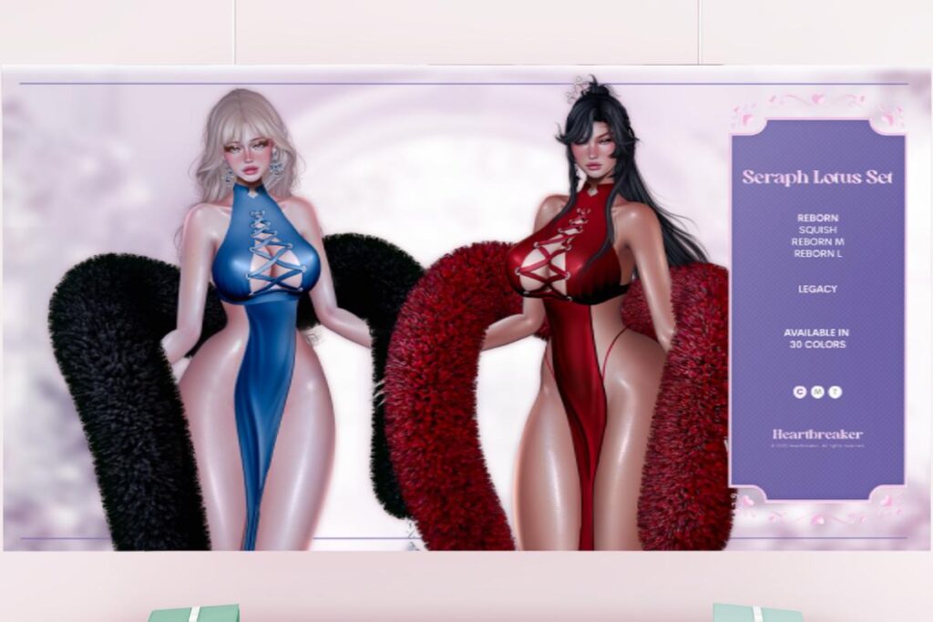Seraph Lotus Set - Legacy/Reborn/+mods, L$350 each/L$1350 FP