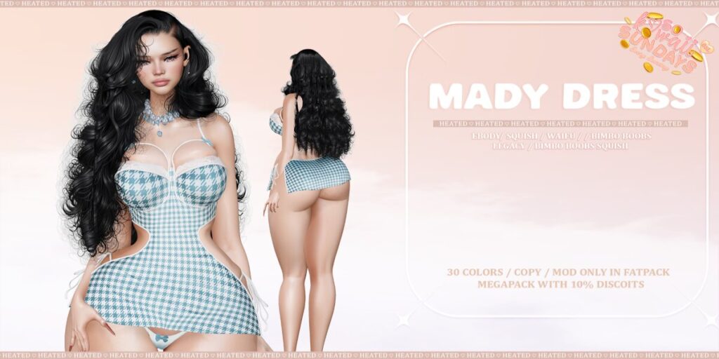 Mady Dress - Legacy/Reborn/+mods	<a href="http://maps.secondlife.com/secondlife/Winterfell%20North/137/96/27" target="_blank">Teleport</a>
