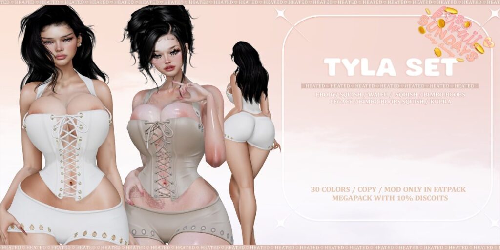 Tyla Set - Inithium/Legacy/Reborn/+mods	<a href="http://maps.secondlife.com/secondlife/Winterfell%20North/137/96/27" target="_blank">Teleport</a>
