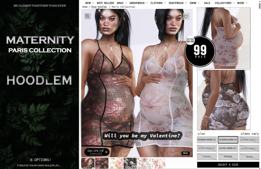 Paris Collection - Bork for Inithium/Reborn	<a href="https://maps.secondlife.com/secondlife/Lowkey/122/87/24" target="_blank">Teleport</a>