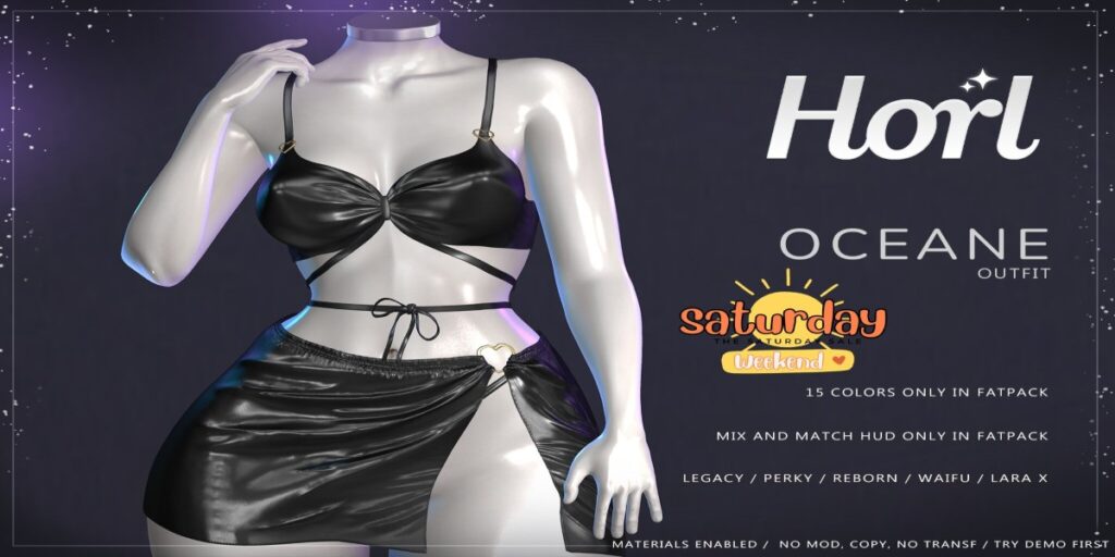 Oceane Outfit - Legacy/MaitreyaX/Reborn/+mods	<a href="http://maps.secondlife.com/secondlife/Spiced%20Romance/12/140/3" target="_blank">Teleport</a>