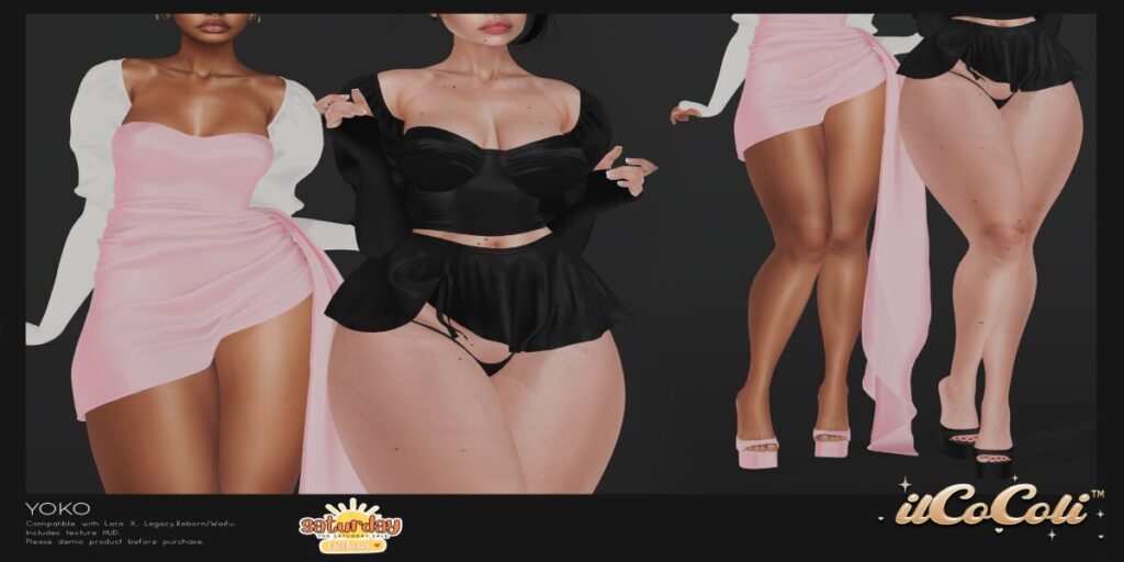 Yoko Set - Legacy/MaitreyaX/Reborn/+mods	<a href="http://maps.secondlife.com/secondlife/Sensual%20Souls/79/170/24" target="_blank">Teleport</a>