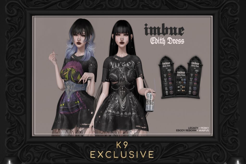 Edith Dress - Legacy/Reborn/+mods, L$299 each/L$1399 FP