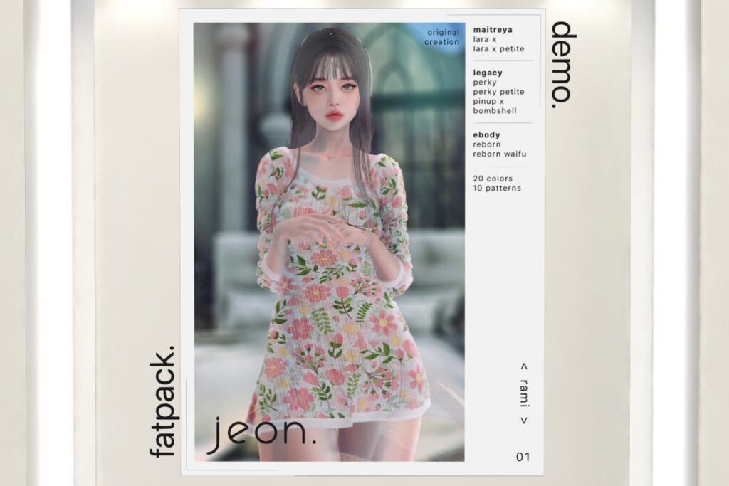 Rami Dress - Legacy/MaitreyaX/Reborn/+mods, L$349 each Body Pack/L$1399 MP