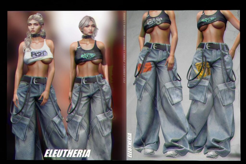Eleutheria Vest and Jeans - Legacy/MaitreyaX/Reborn/+mods, L$239 each/L$999 each FP