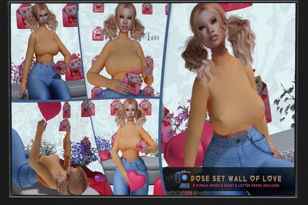 Wall of Love Pose Set, L$249