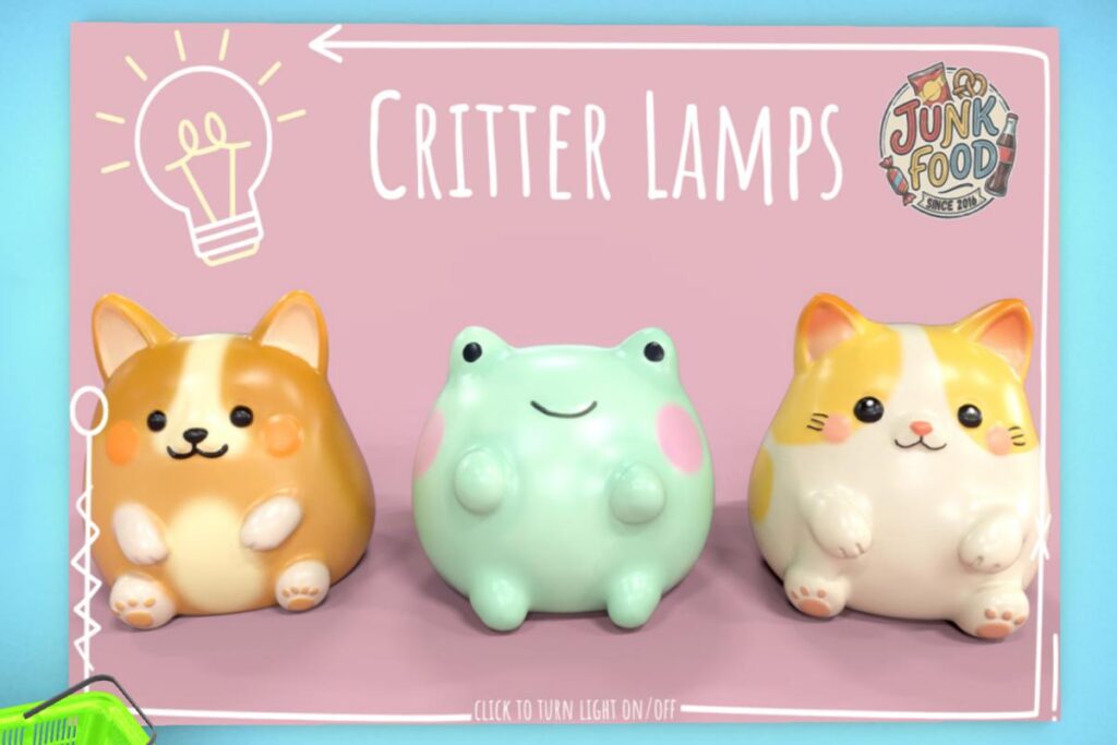 Critter Lamps, L$1399 FP