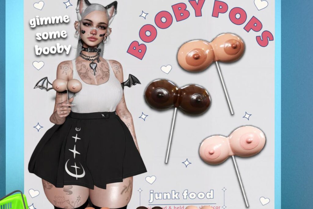 Booby Pops, L$199 each/L$589 FP