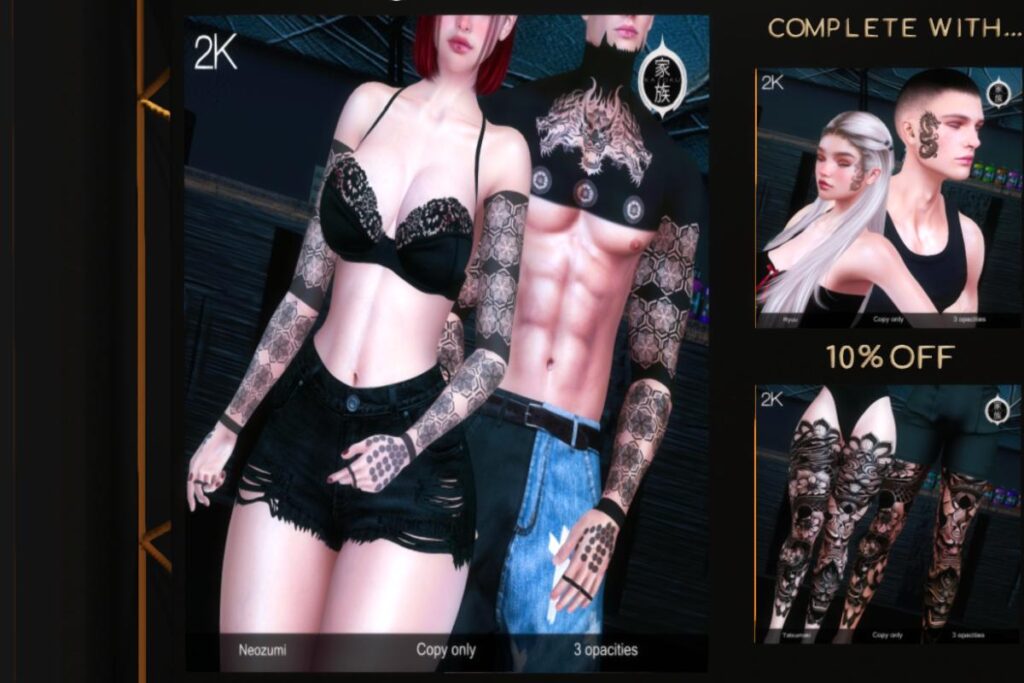 Neozumi Tattoo - BOM, L$188