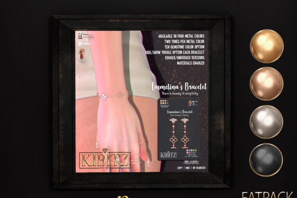 Emmdina's Bracelet - Legacy/MaitreyaX/Reborn, L$188 each/L$488 FP