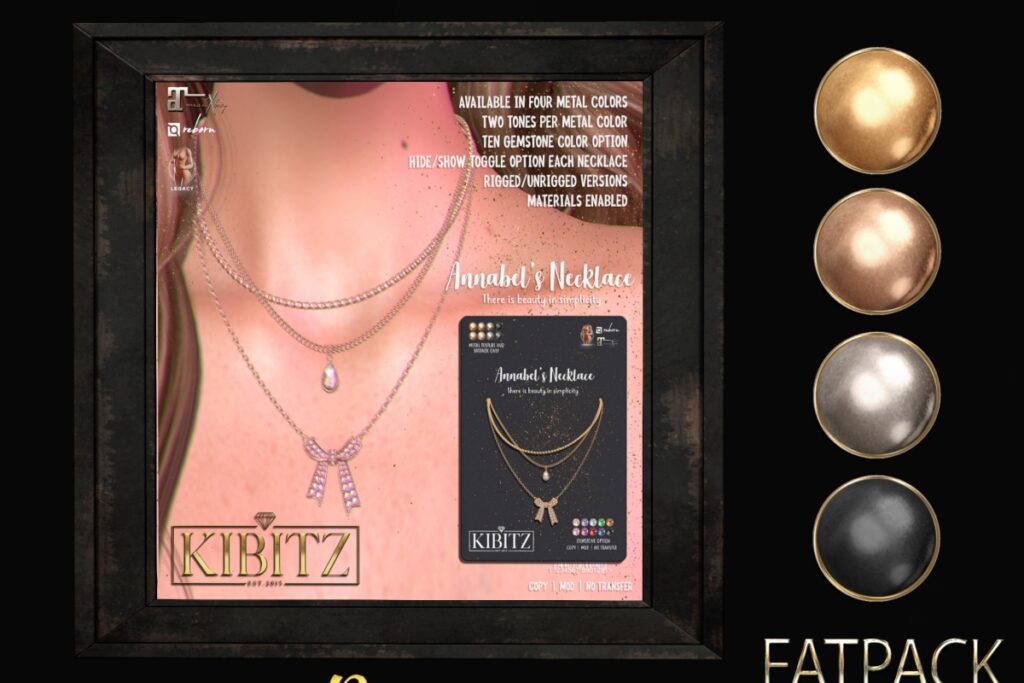 Annabel's Necklace - Legacy/MaitreyaX/Reborn/unrigged, L$279 each/L$837 FP