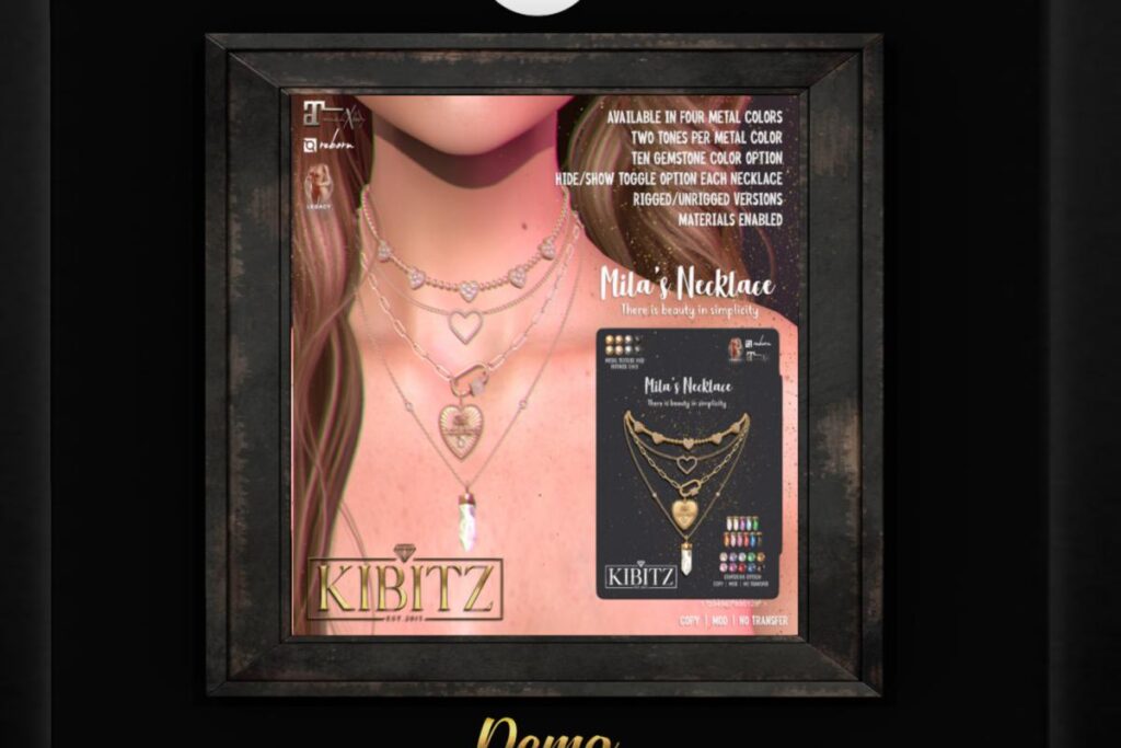 Mila's Necklace - Legacy/MaitreyaX/Reborn, L$299 each/L$897 FP