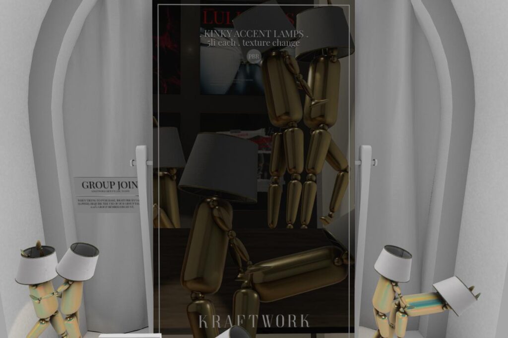 Kinky Accent Lamps, L$499