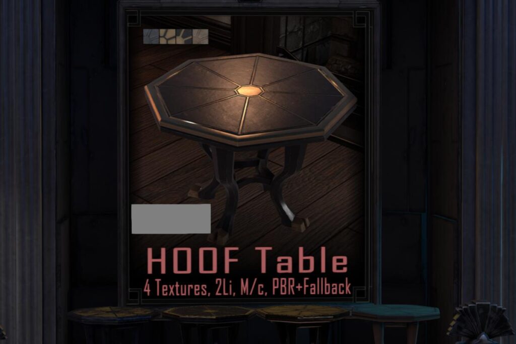 Hoof Table, L$300