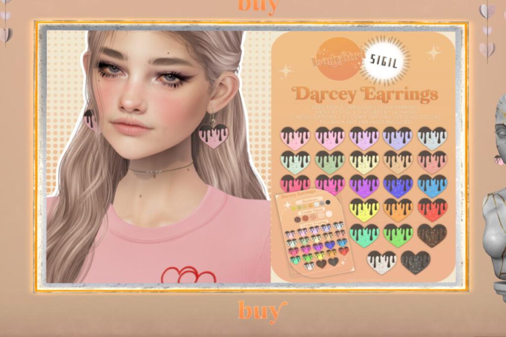 Darcey Earrings, L$299