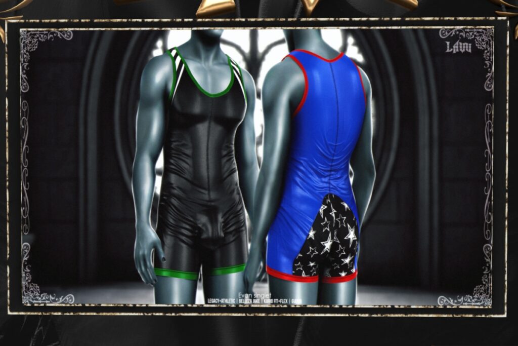 Evan Singlet  Gianni/Jake/Kario Fit+Flex/Legacy, L$299 each/L$1999 FP