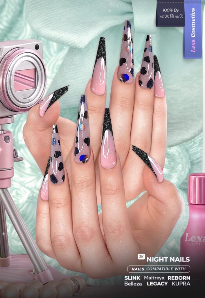 Night Nails - Belleza/Inithium/Legacy/Maitreya/Reborn/Slink	<a href="http://maps.secondlife.com/secondlife/Lino/210/33/2837" target="_blank">Teleport</a>