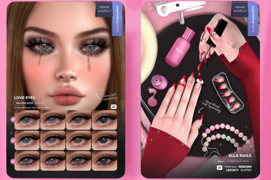 Love Eyes - EvoX, L$199 | Ella Nail Set - Inithium/Legacy/Maitreya/Reborn, L$199