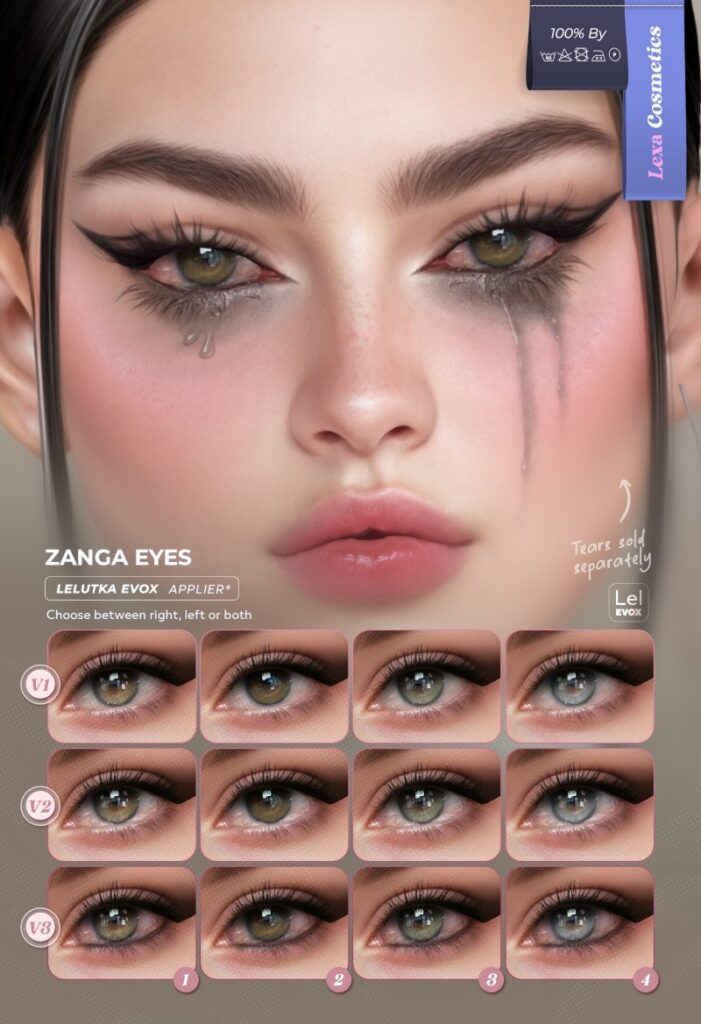 Zanga Eyes - EvoX	<a href="http://maps.secondlife.com/secondlife/Lino/210/33/2837" target="_blank">Teleport</a>