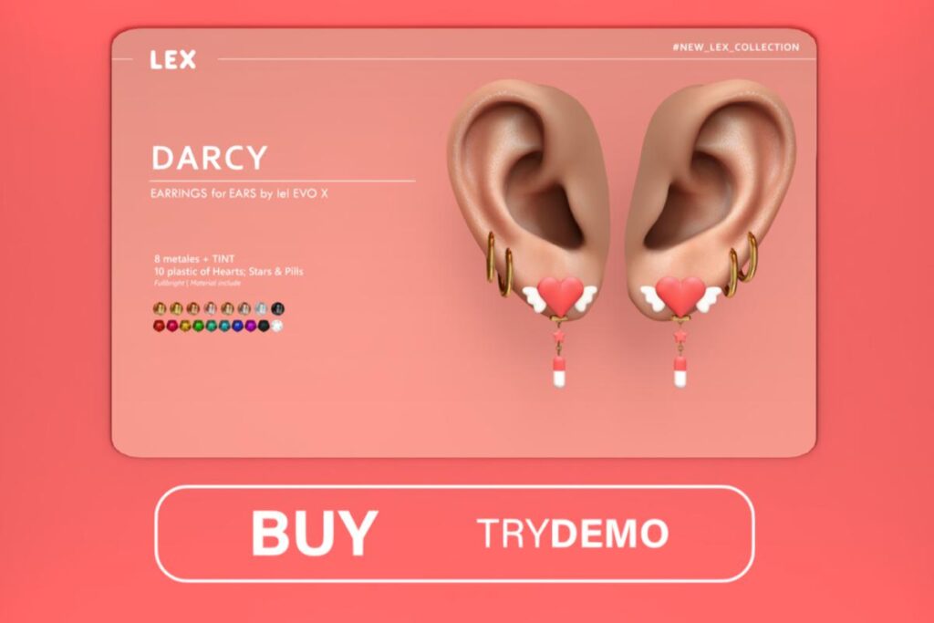 Darcy Earrings - Evo X, L$349